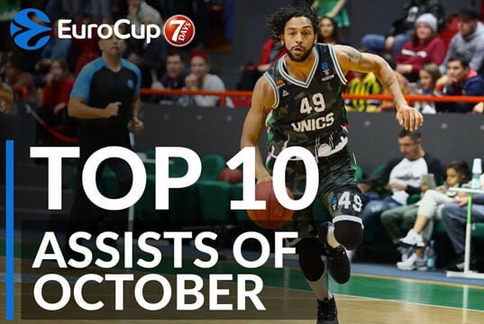 EuroCup’ta Ekim ayının en iyi 10 asisti belli oldu