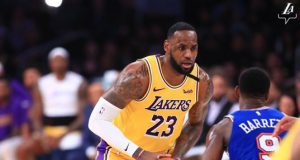 Lebron James, Lakers - Knicks maçından görsel