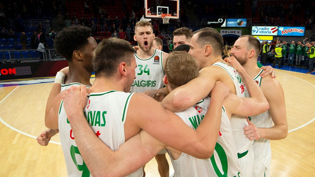 Zalgiris Kaunas Baskonia'yı mağlup ederek play-off yarışına girdi