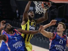 Nando De Colo, Fenerbahçe’yi sırtladı Efes sahadan mağlup ayrıldı AnadoluEfesvsFenerbahçeBeko