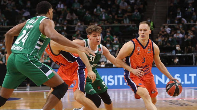 Valencia, deplasmanda Zalgiris karşısında geriden gelerek galibiyet aldı